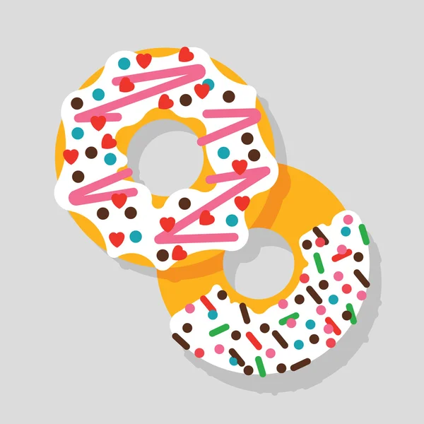 Donut ikonen 2 — Stock vektor