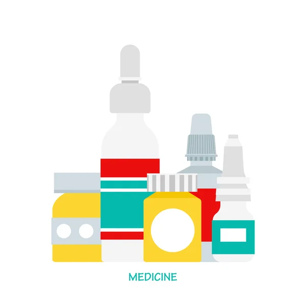 Frascos de medicamentos 2 — Vector de stock