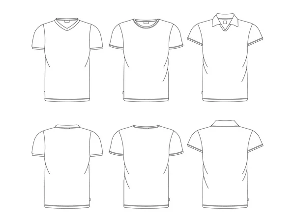 Tshirt template 1 — Stock Vector