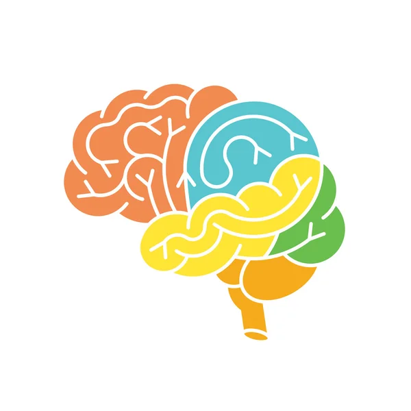 Logo vectoriel cerveau 1 — Image vectorielle