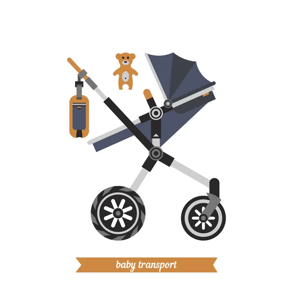 Baby transport 2 — Stockvector