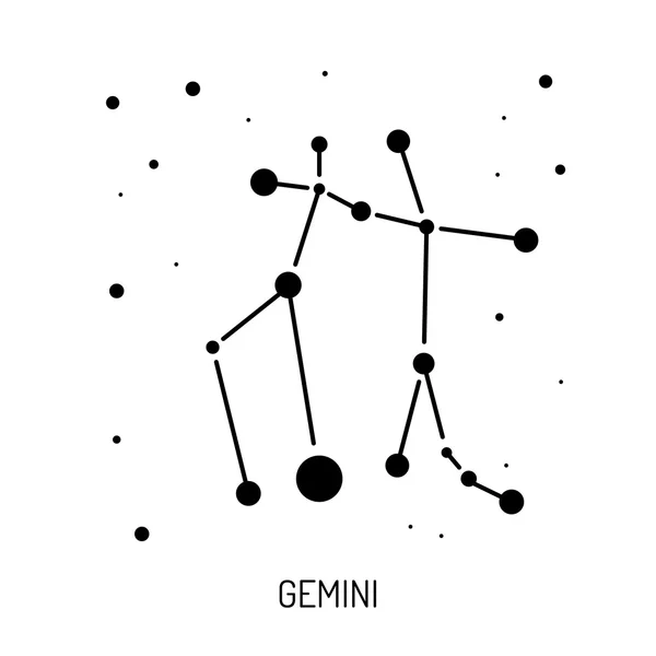 Konstelacji gwiazd zodiaku — Wektor stockowy