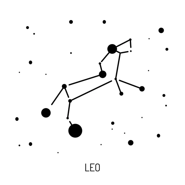 Constelação estrela do zodíaco — Vetor de Stock