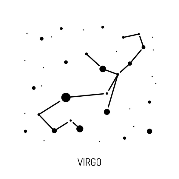 Constelação estrela do zodíaco — Vetor de Stock