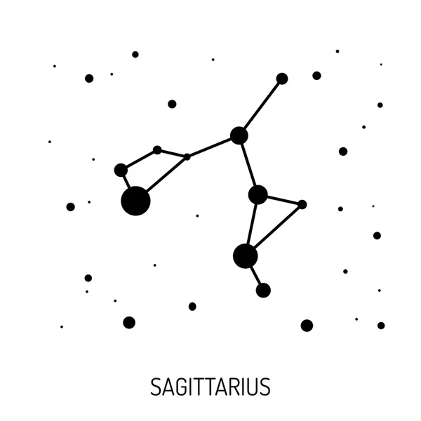 Constelação estrela do zodíaco — Vetor de Stock