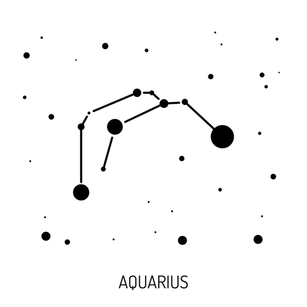 Constelação estrela do zodíaco — Vetor de Stock
