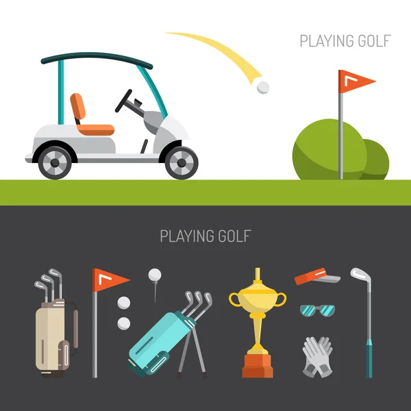 ゲーム ゴルフ — ストックベクタ