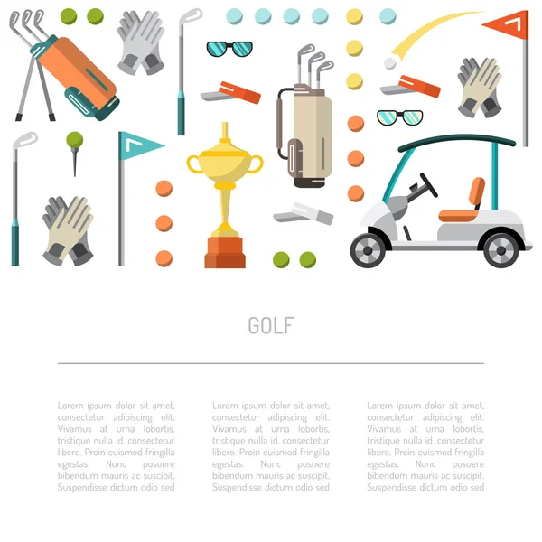 玩游戏高尔夫 — 图库矢量图片