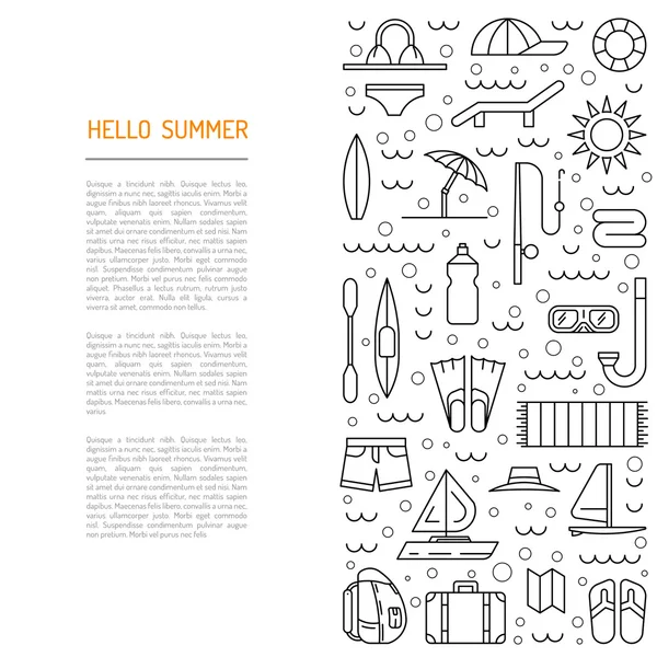 Summer time 01 — Stock Vector