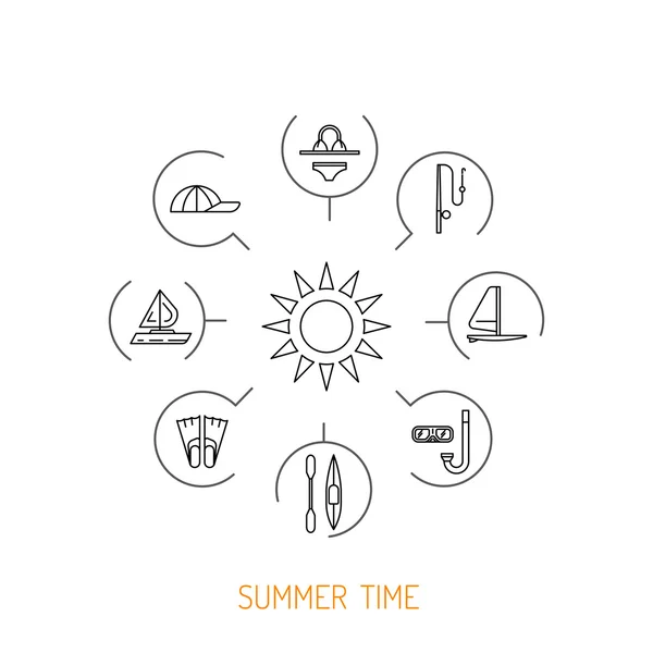 Літній час 01 — стоковий вектор