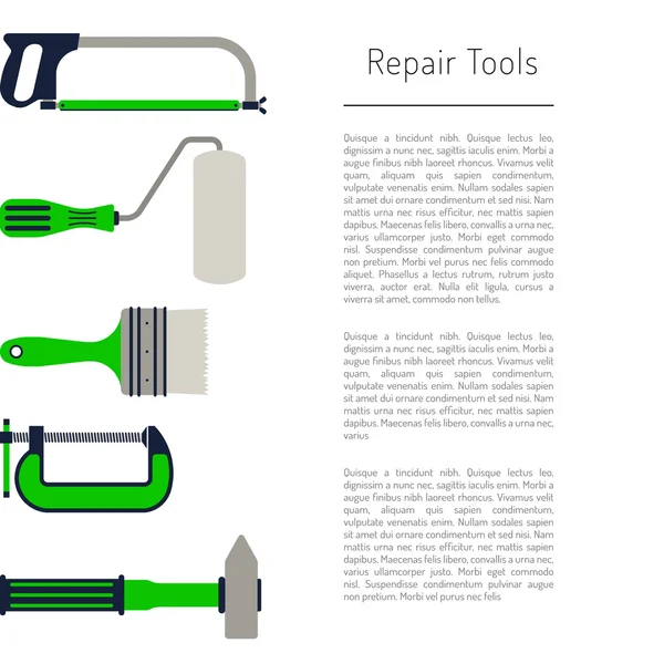 Werkzeuge zur Reparatur — Stockvektor