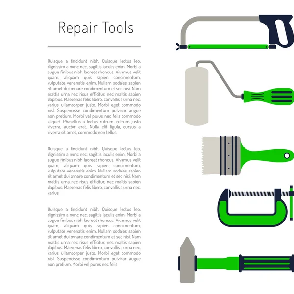 Werkzeuge zur Reparatur — Stockvektor