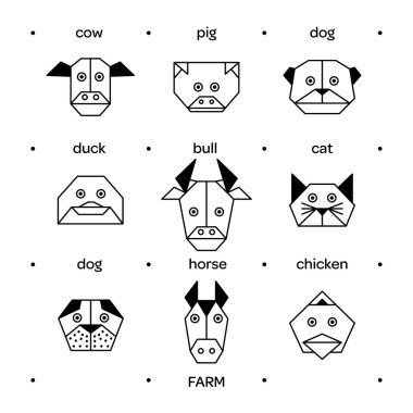 Hayvanlar çiftliği origami 3