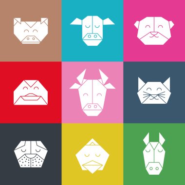 Desen origami çiftlik hayvanları 2