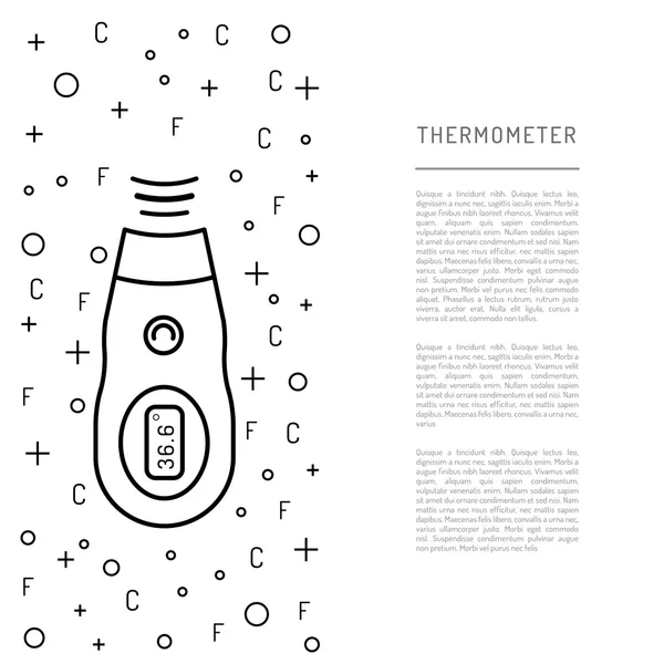 Thermometer afbeeldingspictogrammen — Stockvector