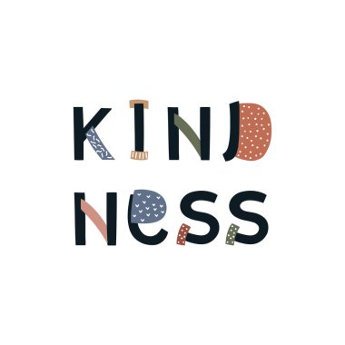 Nazik alıntı. Vektör izole tipografi motivasyon kartı.