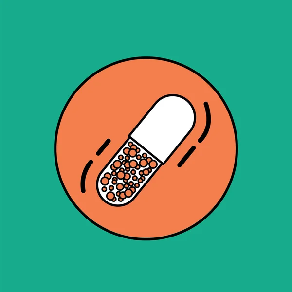 Piller-ikon färg — Stock vektor