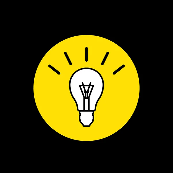 Lampe à lumière Idea — Image vectorielle