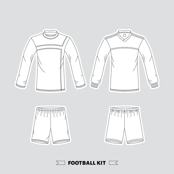 Kit de futebol 1 — Vetor de Stock