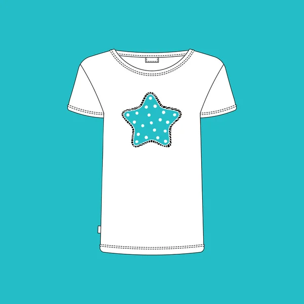 Camiseta de impresión 6 — Vector de stock