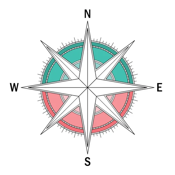 Compas single-3 2 — Stockvector