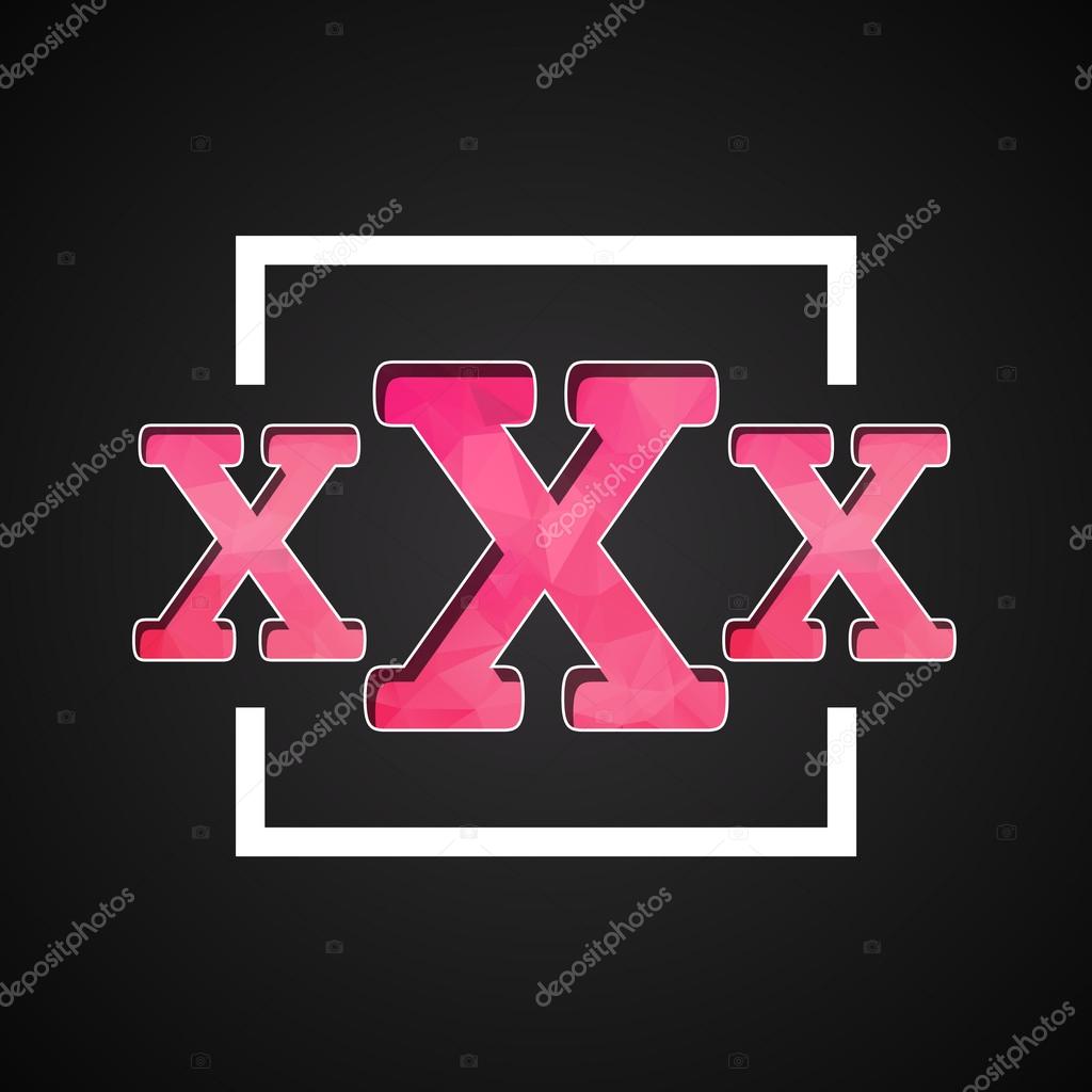 Xxx icon  made by mixing styles flat  and lowpoly