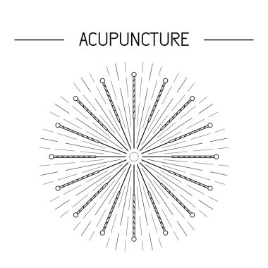 Akupunktur ve Masaj, Tcm 06 için vektör öğeleri