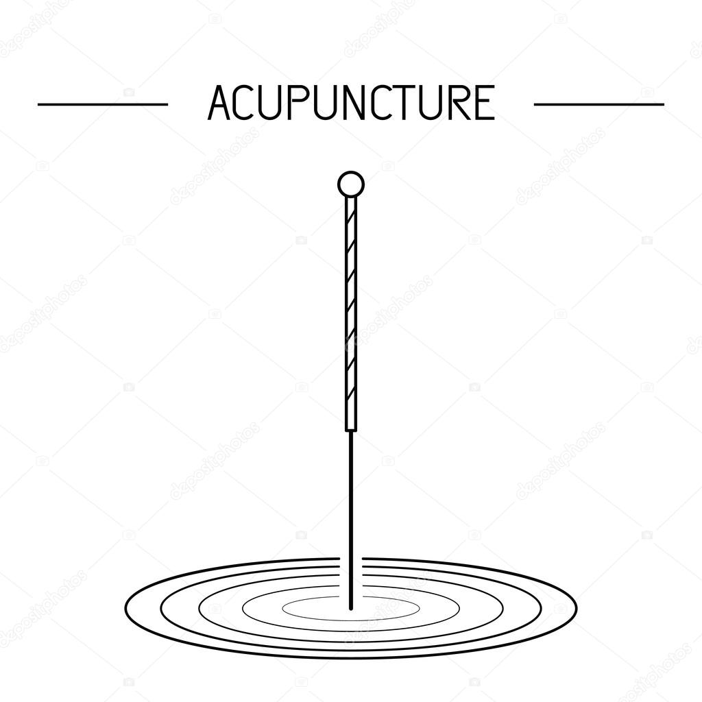 vector elements for acupuncture and massage, TCM 03