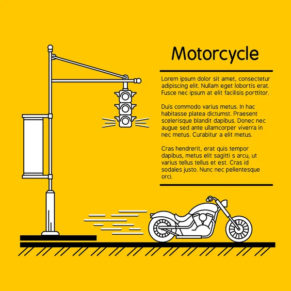 Motocicleta clássica 02 —  Vetores de Stock