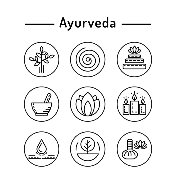 Ayurveda Icon set