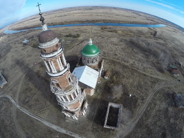 Church in the village Perevles — Stock Photo, Image