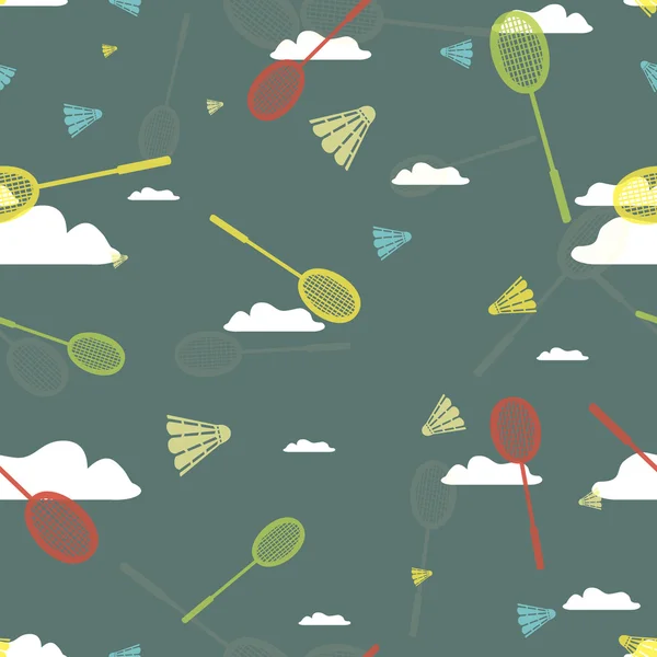 desen bulutlar ve badminton