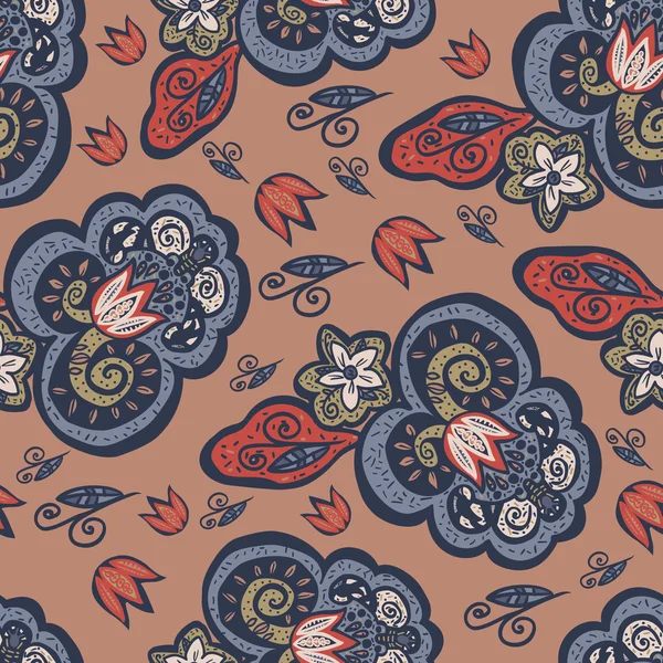 oryantal tarzı soyut çiçek