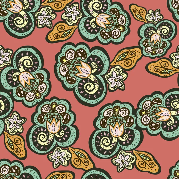  oryantal tarzı soyut çiçek