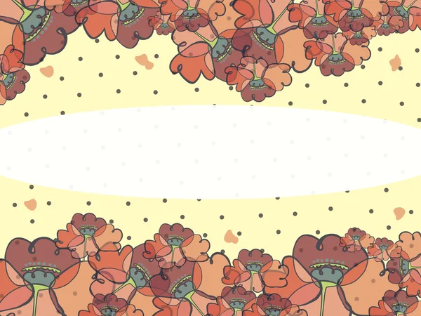 stilize haşhaş ile renkli görüntü