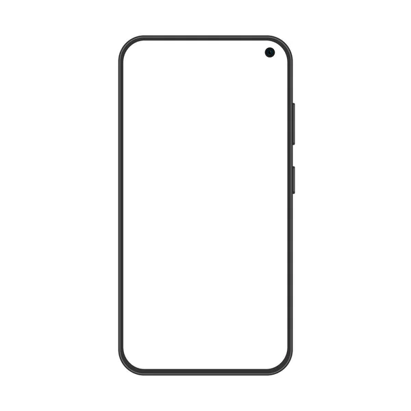 Dessin Vectoriel Smartphone Avec Écran Transparent — Image vectorielle