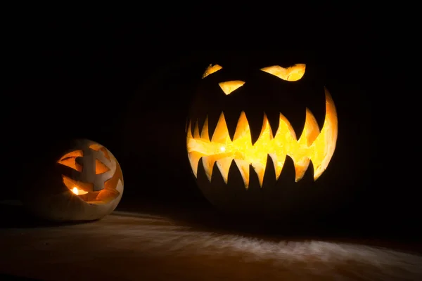 Licht Fred Jack Halloween pompoen — Stockfoto