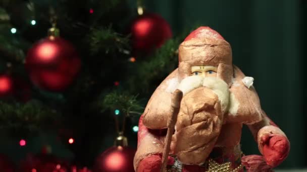 Декор Санта-Клауса — стоковое видео