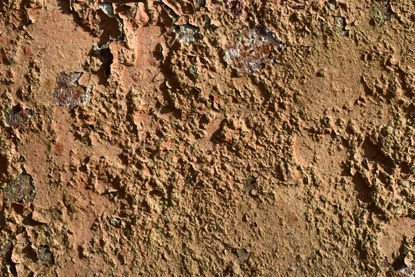 Ancienne texture de peinture fissurée sur métal rouillé — Photo