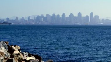 San Diego Körfezi manzarası ve tekneler