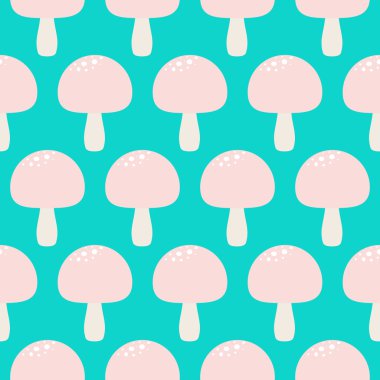 Çizgi film hikaye mantar seamless modeli.