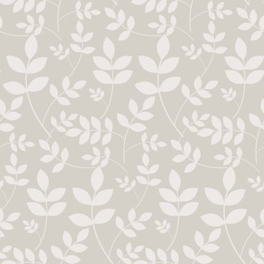 Yaprakları dalları çiçek seamless modeli.