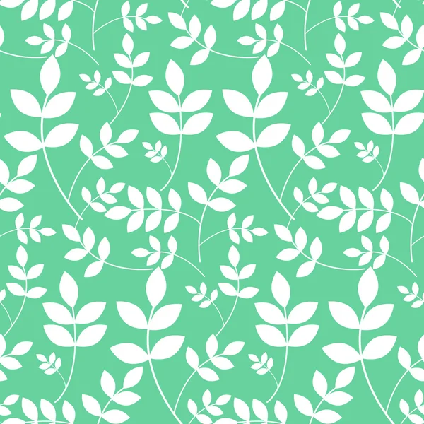 Leaves branches floral seamless pattern. — Stock Vector