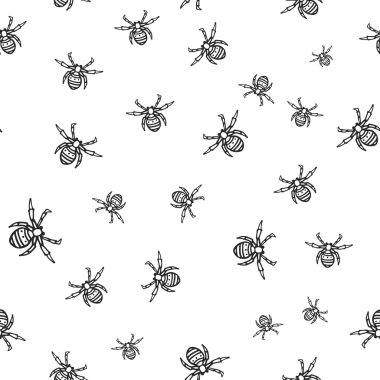 Çizilmiş örümcekler ile Seamless Modeli.