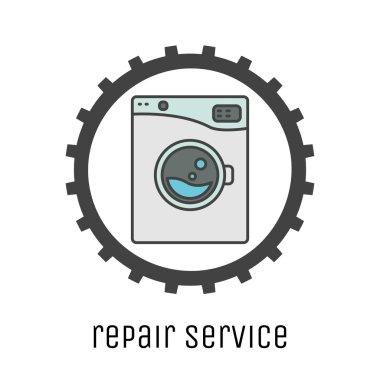 Çamaşır makineleri cogweel ile servis logosu tamir.