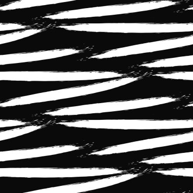 Boya mürekkep fırça konturu seamless modeli.