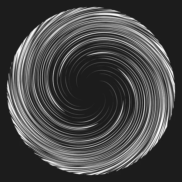 Vortex snelheid lijnen achtergrond. Storm swirl element. — Stockvector