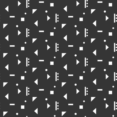 Soyut geometrik şekiller seamless modeli.