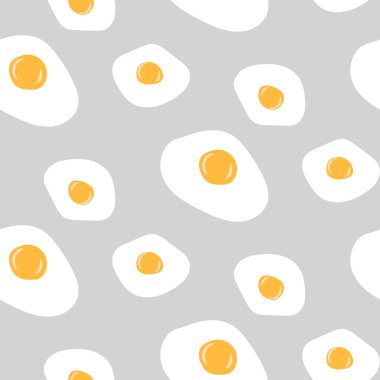 Yumurta kesintisiz gri vektör desen.