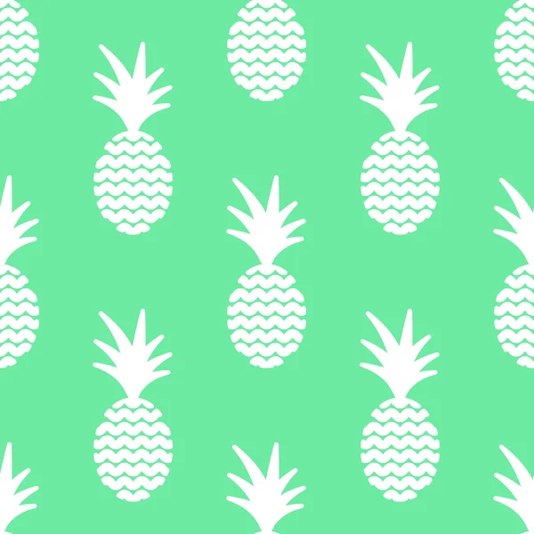 Ananas einfache Vetor nahtlosen Hintergrund. Textilmuster. — Stockvektor